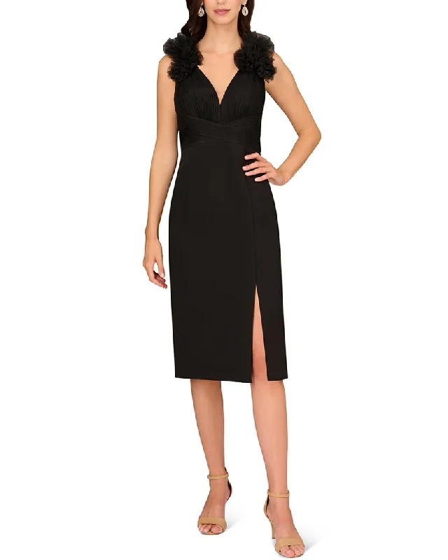 Aidan Mattox Combo Midi Dress