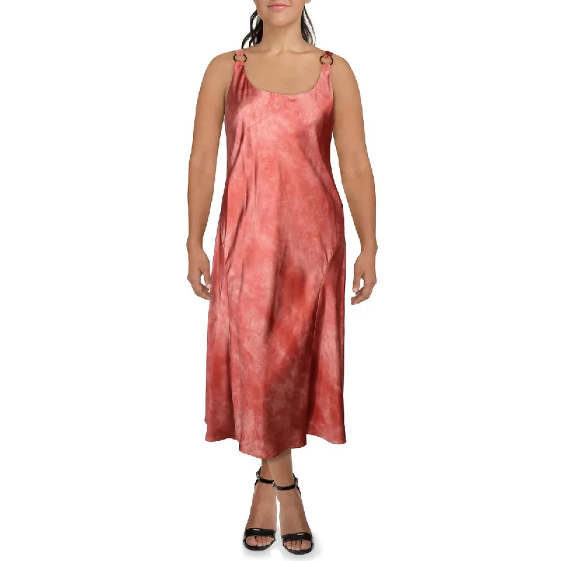 Womens Cocktail Midi Slip Dress