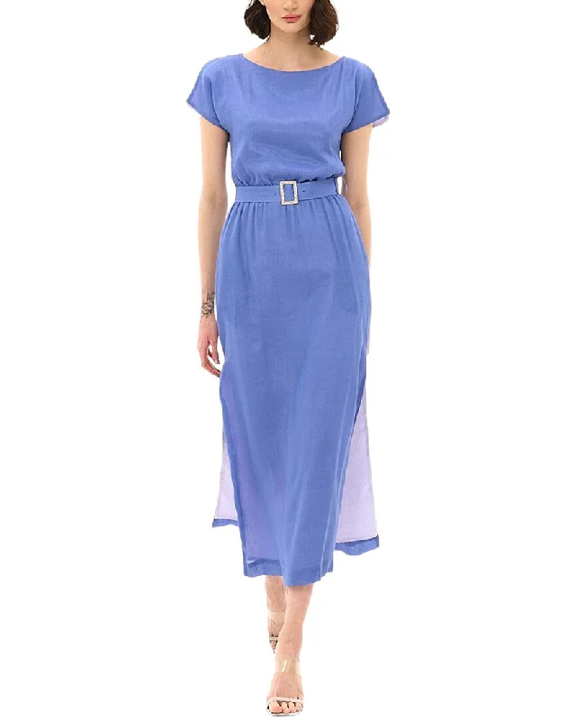 Bgl Silk-Blend Midi Dress