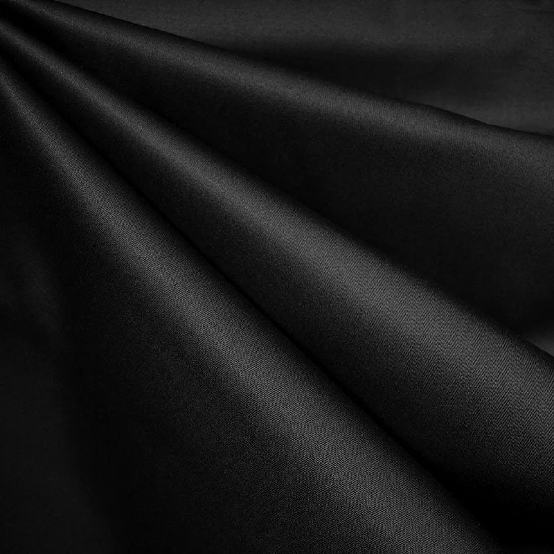 Ultra Fine Stretch Cotton Twill Black