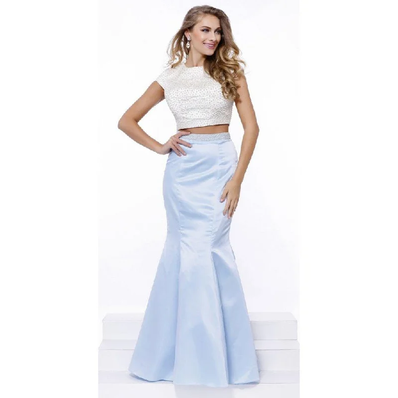 Long Two Piece Formal Prom Dress