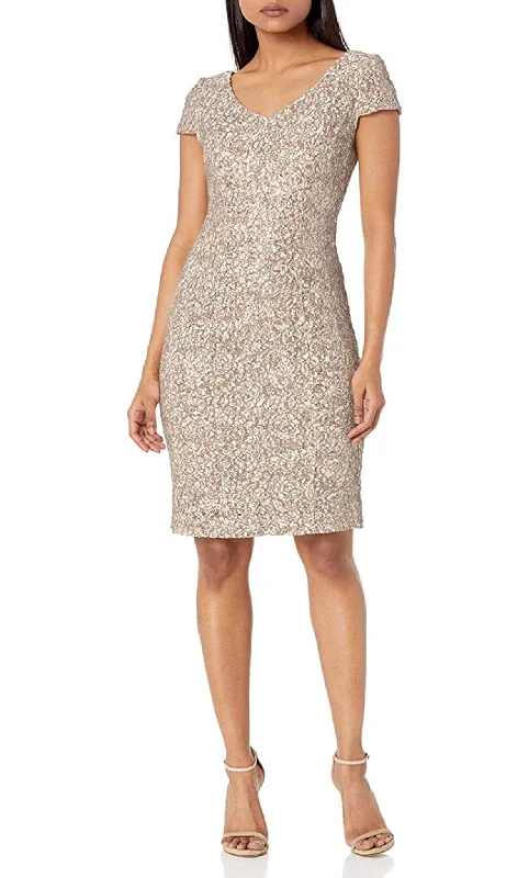 Alex Evenings 82122241 - Shimmer Lace Cocktail Dress