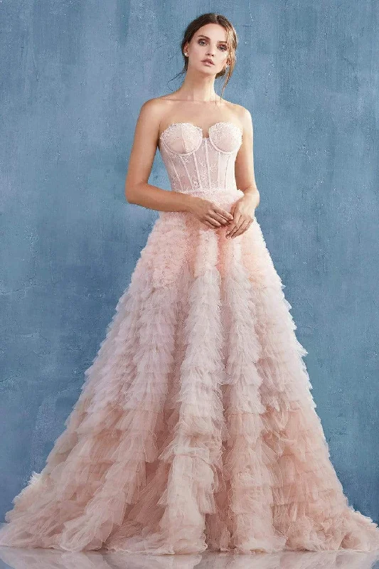 Andrea and Leo - A0767 Sweetheart Ruffled Ballgown