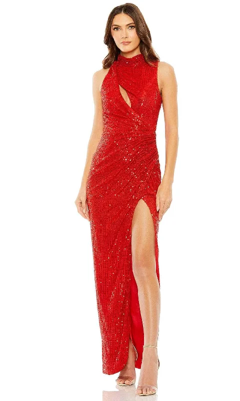 Ieena Duggal 27183 - High Neck Sequin Evening Gown