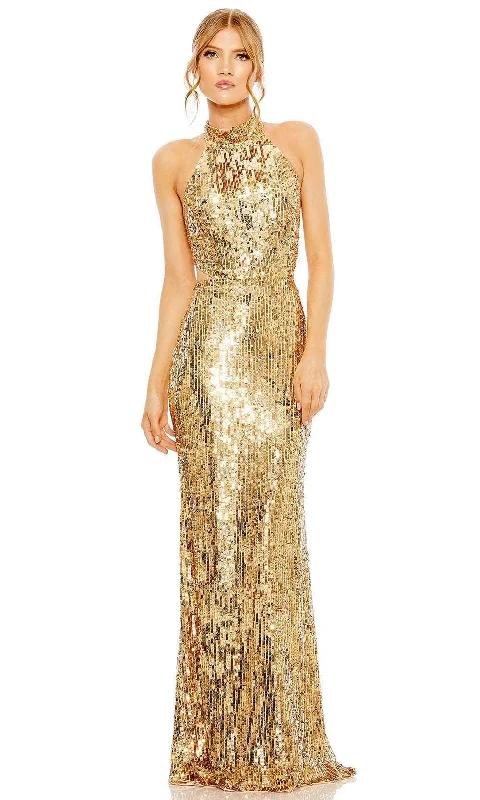 Mac Duggal 93976 - Fully Sequin Halter Evening Dress