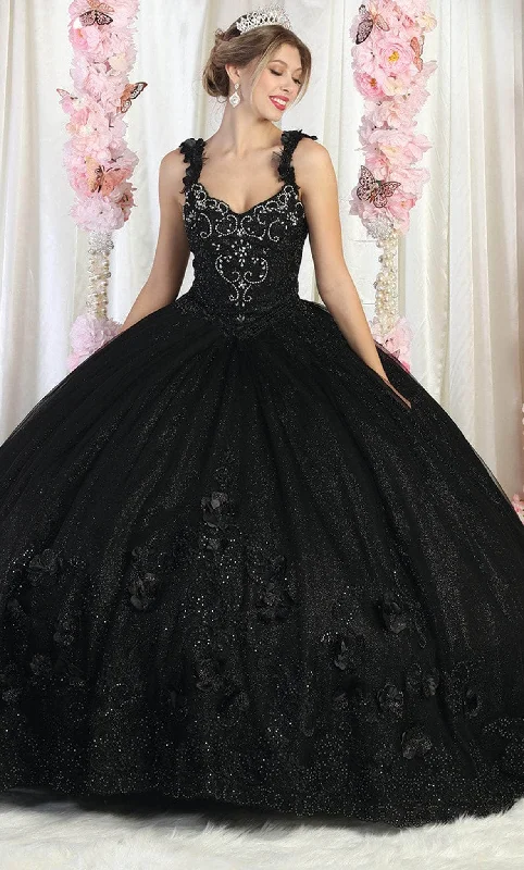 May Queen LK180 - Floral Detailed Quinceanera Ballgown