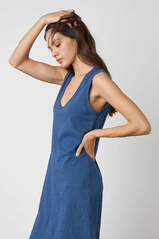 JANNA SCOOP NECK TANK DRESS