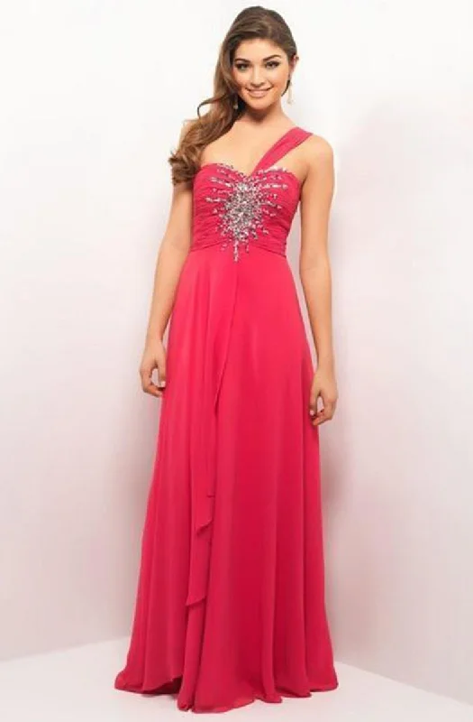 Blush by Alexia Designs - X057SC Jewel Ornate One Shoulder Dress