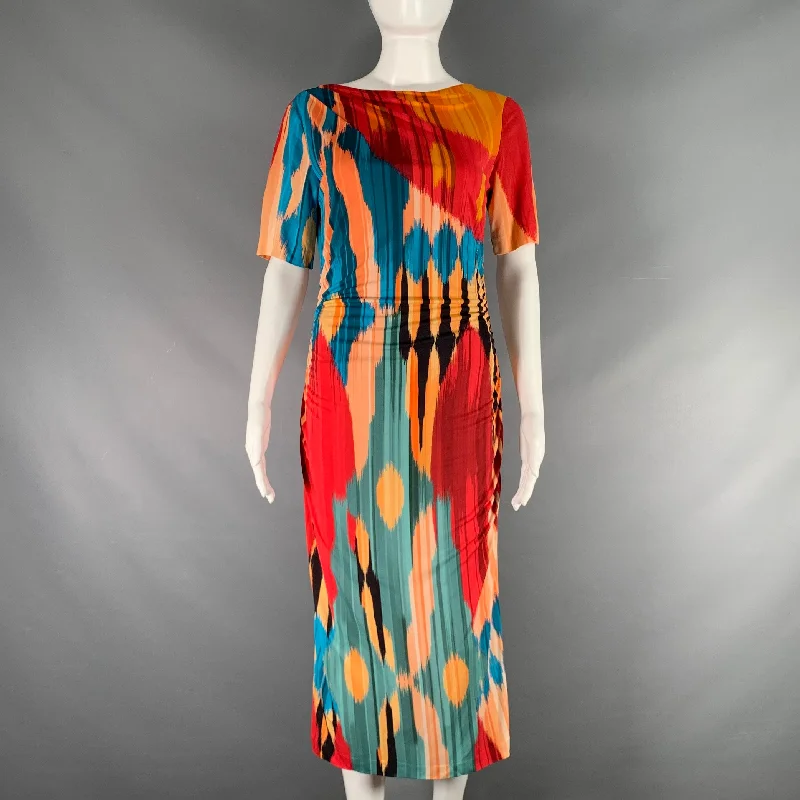 ETRO Size 6 Multi-Color Viscose Print Shift Dress