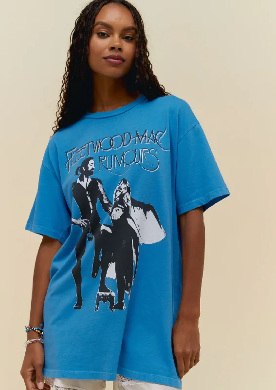 Fleetwood Mac Rumors Tee Dress- Azure Blue