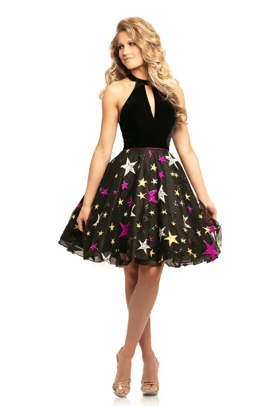 Johnathan Kayne - Star Ornate Fit and Flare Dress 9208SC