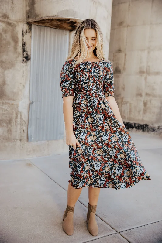 Pepper Dress in Rustic Harvest- Misses, Plus, and Extended Plus (S-4X)