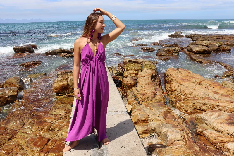 Purple Halter Dress