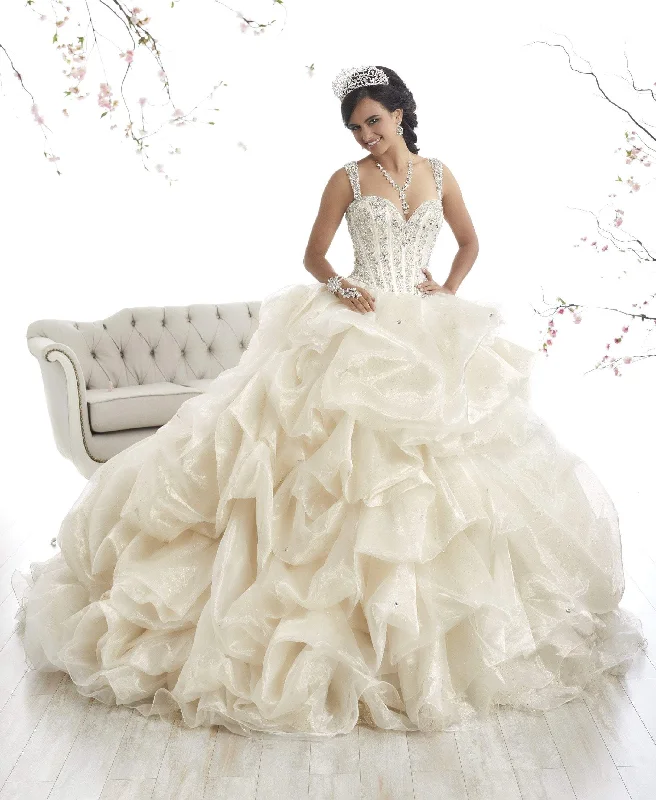 Quinceanera Collection - 26868SC Sleeveless Applique Ballgown