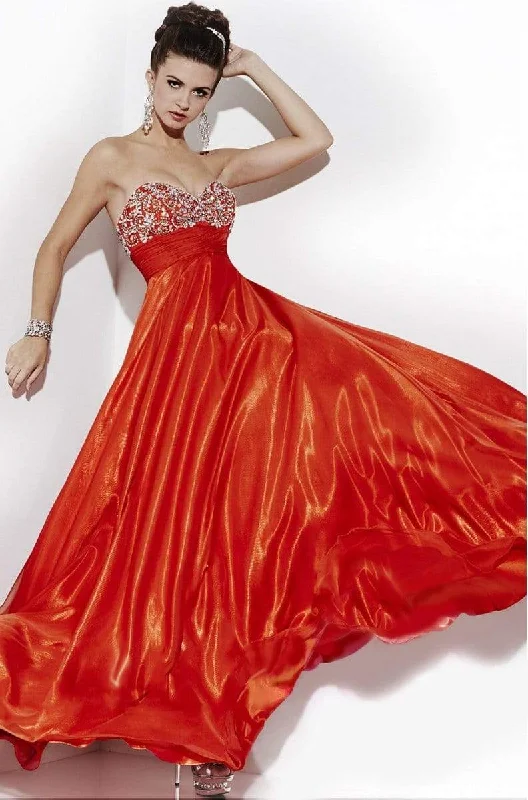 Studio 17 - 12501SC Empire Strapless Shiny Gown