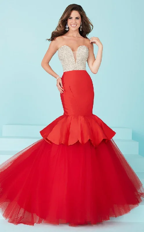 Tiffany Designs - Beaded Strapless Sweetheart Mernaid Dress 16217SC