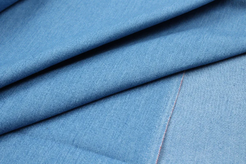 Stretch Cotton Washed Denim (+20 Colors Available)