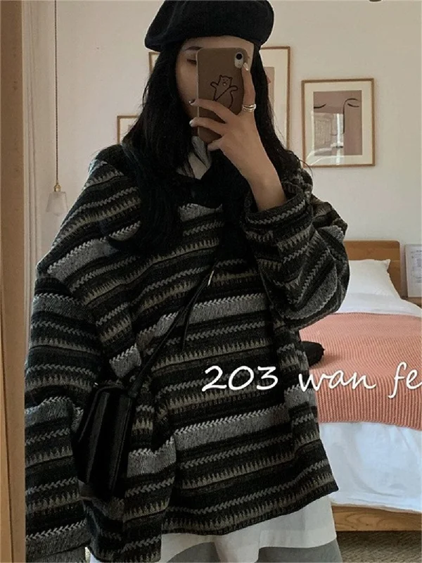 2023 Autumn Y2K Fairy Grunge Vintage Sweater Female Harajuku Casual Korean Baggy Loose Egirl Pullover Alt Women Clothing