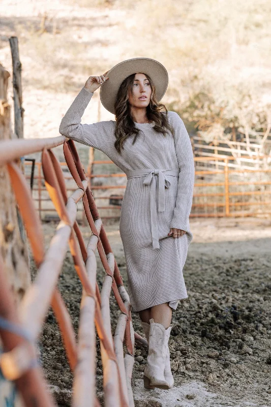 Brooklyn Heavy Weight Waffle Sweater Dress