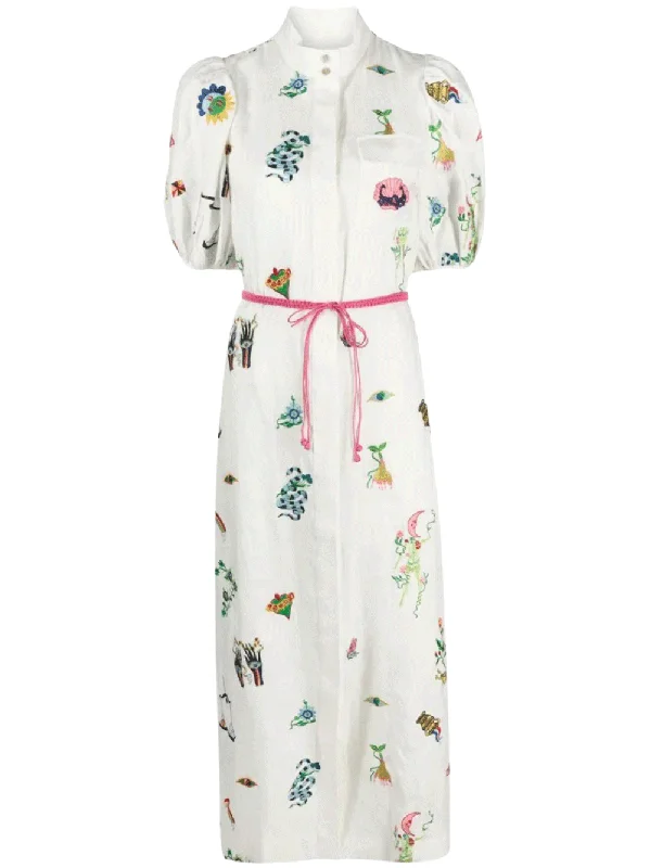 Atticus Embroidered Shirtdress