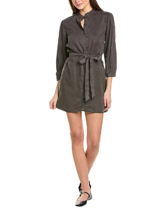 Bella Dahl Puff Sleeve Belted Shirtdress