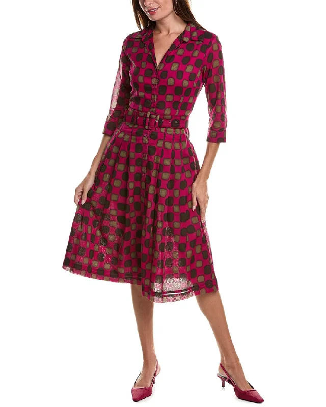 Samantha Sung Audrey 3 Silk Shirtdress