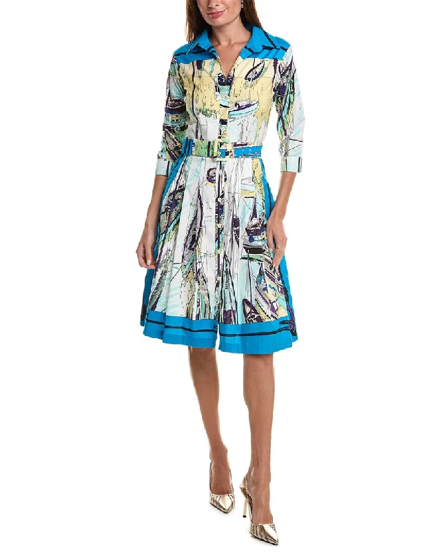 Samantha Sung Audrey 3 Silk Shirtdress