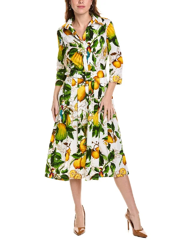 Samantha Sung Audrey 3 Silk Shirtdress