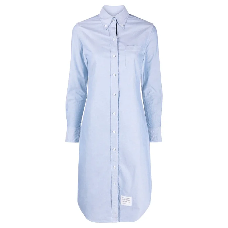 Knee Length Point Collar Shirt